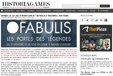Article d'Historia Games - OFabulis