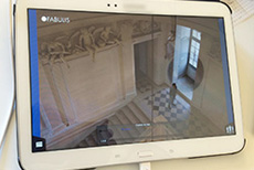 Escalier du chateau de Maisons, test sur Android - OFabulis